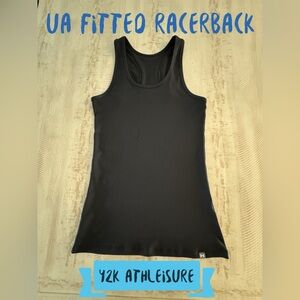 QL 76 Under Armour  black fitted performance tank